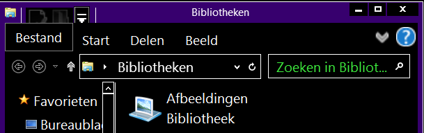 titel balk met grote letters