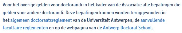 niet onderlijnde blauwe links in zwarte tekst