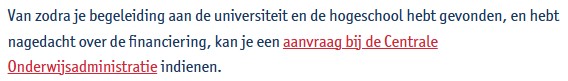 rode onderlijnde links in zwarte tekst'