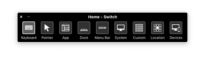 switch control menu
