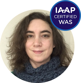 Profile picture of Sophie with the label IAAP WAS certified