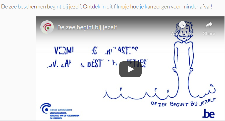 video aangekondigd door een korte tekst (zie hieronder)